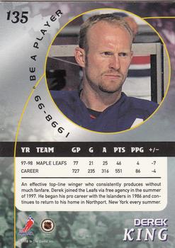 1998-99 Be a Player #135 Derek King Back