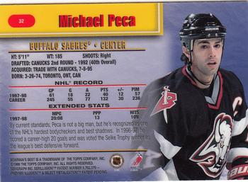 1998-99 Bowman's Best #32 Michael Peca Back