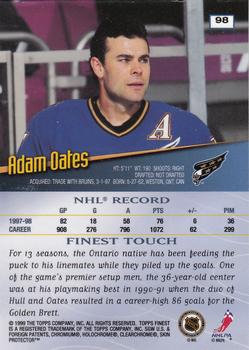 1998-99 Finest #98 Adam Oates Back