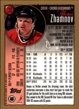 1998-99 Topps #135 Alexei Zhamnov Back