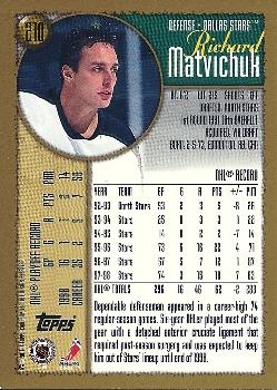 1998-99 Topps #210 Richard Matvichuk Back