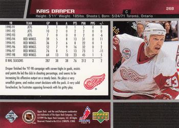 1998-99 Upper Deck #268 Kris Draper Back