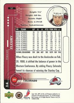 1998-99 Upper Deck MVP #57 Theoren Fleury Back