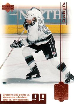 1999 Upper Deck Wayne Gretzky Living Legend #56 Wayne Gretzky (vs Vancouver) Front