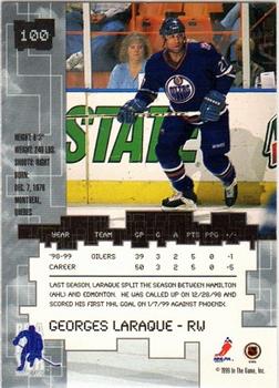 1999-00 Be a Player Millennium Signature Series #100 Georges Laraque Back