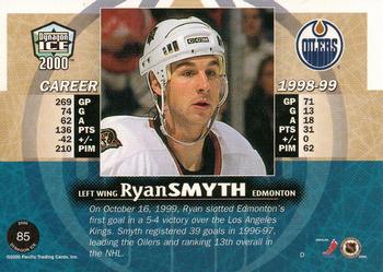 1999-00 Pacific Dynagon Ice #85 Ryan Smyth Back
