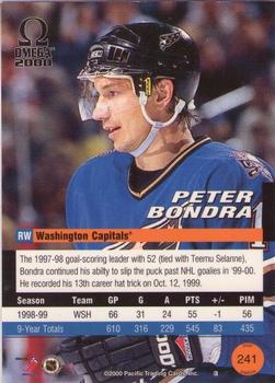 1999-00 Pacific Omega #241 Peter Bondra Back