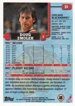 1999-00 Topps #85 Doug Zmolek Back