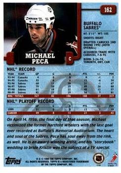 1999-00 Topps #162 Michael Peca Back