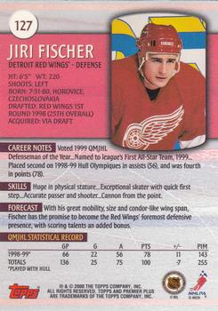 1999-00 Topps Premier Plus #127 Jiri Fischer Back