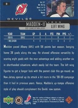 1999-00 Upper Deck #81 John Madden Back