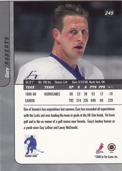 2000-01 Be a Player Signature Series #249 Gary Roberts Back