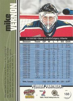 2000-01 Pacific #188 Mike Vernon Back