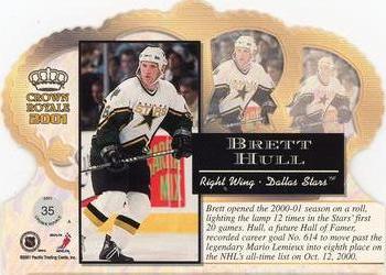 2000-01 Pacific Crown Royale #35 Brett Hull Back