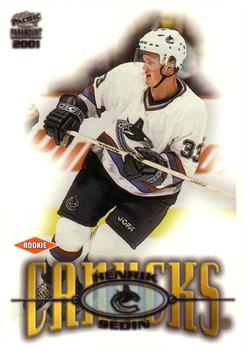 2000-01 Pacific Paramount #252 Henrik Sedin Front