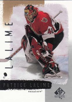 2000-01 SP Authentic #63 Patrick Lalime Front