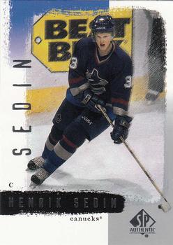 2000-01 SP Authentic #86 Henrik Sedin Front