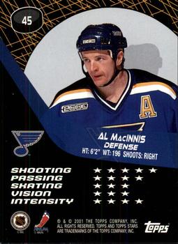 2000-01 Topps Stars #45 Al MacInnis Back