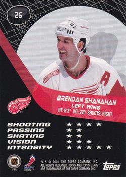 2000-01 Topps Stars #26 Brendan Shanahan Back