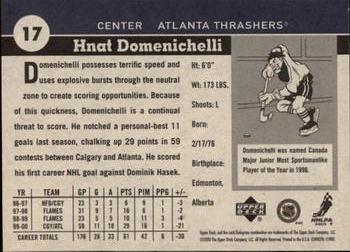 2000-01 Upper Deck Vintage #17 Hnat Domenichelli Back