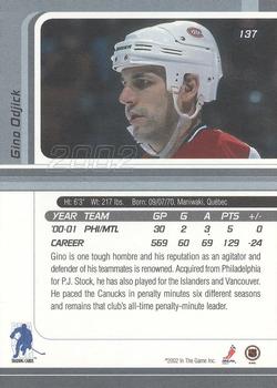 Gino Odjick Gallery  Trading Card Database