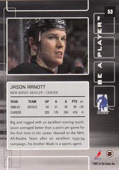 2001-02 Be a Player Memorabilia #53 Jason Arnott Back