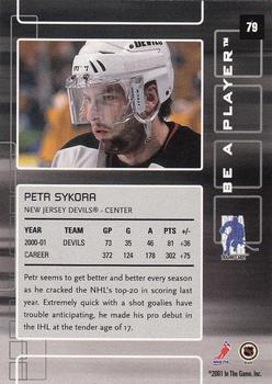 2001-02 Be a Player Memorabilia #79 Petr Sykora Back