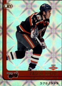 2001-02 Pacific Heads Up #109 Pascal Dupuis Front