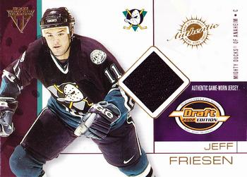 2001-02 Pacific Private Stock Titanium Draft #1 Jeff Friesen Front