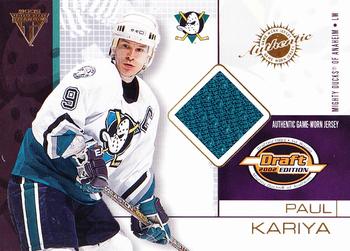 2001-02 Pacific Private Stock Titanium Draft #2 Paul Kariya Front