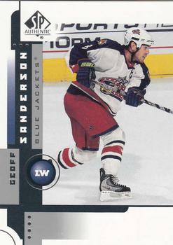 2001-02 SP Authentic #22 Geoff Sanderson Front