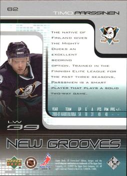 2001-02 SP Game Used #62 Timo Parssinen Back