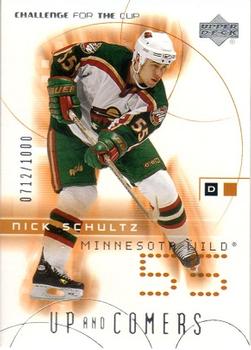 2001-02 Upper Deck Challenge for the Cup #112 Nick Schultz Front