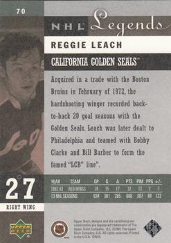 2001-02 Upper Deck Legends #70 Reggie Leach Back