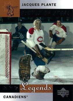 2001-02 Upper Deck Legends #84 Jacques Plante Front