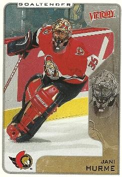 2001-02 Upper Deck Victory #252 Jani Hurme Front