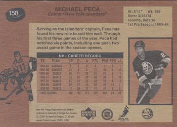 2001-02 Upper Deck Vintage #158 Michael Peca Back