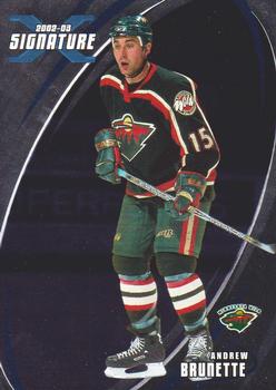 2002-03 Be a Player Signature Series #051 Andrew Brunette Front