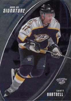 2002-03 Be a Player Signature Series #066 Scott Hartnell Front