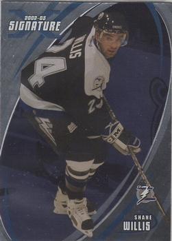 2002-03 Be a Player Signature Series #151 Shane Willis Front