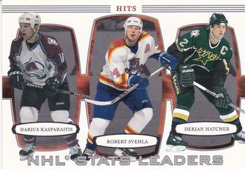 2002-03 Be a Player First Edition #381 Robert Svehla / Darius Kasparaitis / Derian Hatcher Front