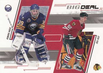 2002-03 Be a Player Memorabilia #240 Dominik Hasek / Eric Daze Front