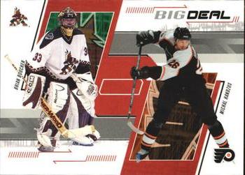 2002-03 Be a Player Memorabilia #261 Brian Boucher / Michal Handzus Front