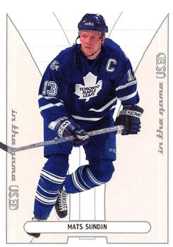 2002-03 In The Game Used #172 Mats Sundin Front