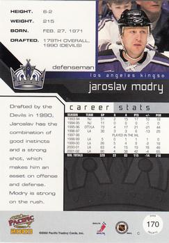 2002-03 Pacific #170 Jaroslav Modry Back