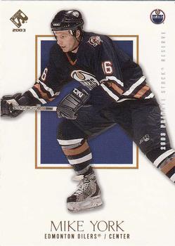 2002-03 Pacific Private Stock Reserve #40 Mike York Front