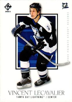 2002-03 Pacific Private Stock Reserve #91 Vincent Lecavalier Front