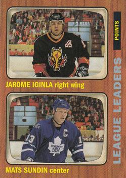 2002-03 Topps Heritage #108 Jarome Iginla / Mats Sundin Front