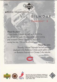2002-03 Upper Deck Artistic Impressions #48 Doug Gilmour Back