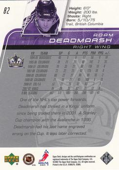 2002-03 Upper Deck #82 Adam Deadmarsh Back